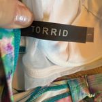 Torrid  1X Watercolor Multi Bikini Top strapless lightly lined bra padded Photo 3