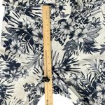 Beau Dawson Blue White Floral Linen Blend Wide Leg Tie Front Pants size M 8 Photo 5