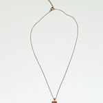 Handmade Square Gold Crescent Moon Charm Necklace 🌙 Photo 2