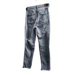 American Eagle Light Wash Distressed High Rise Mom Jeans Ripped Denim Size 2 Photo 1