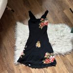Reformation  Emmeline Black Floral Mini Dress Photo 1