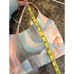 CALIA Restore Strappy Back Bra Mother of Pearl Print Medium Peach Blue Pink Photo 6