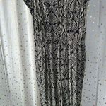 Anthropologie Zadie Boho Paisley Graphic Satin Flutter Sleeve Jumpsuit Petite 4P Photo 3