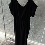 ASOS DESIGN Shirred Waist Midi Dress With Fallen Shoulder Photo 6