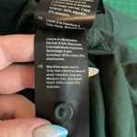 COS  Women 4 Emerald Green Shirt Dress Half Button Front Pockets Gathered Sleeve Photo 11