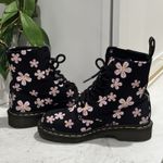 Dr. Martens Doc Martens Page Meadow Canvas Boots Black Pink Floral Flower Women's Size US 5 Photo 3