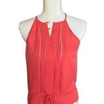 Parker  100% silk Salmon Color Women’s button tank Size Xs Photo 0