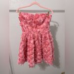 Dress the Population  Sasha Strapless Fit & Flare Minidress in Blush Multi Photo 4