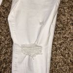 SO NWT  Women's White Distressed Jeans size 11/30 Photo 2