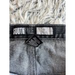 Vintage Y2k Wide Leg Baggy Jeans Raw Gray Embroidered Hip Hop‎ Size 30x32 Photo 3