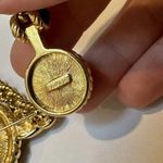 Monet Gorgeous Signed Gold Tone / Blue Set Brooch Pin / Pendant Photo 4