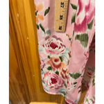 Oscar de la Renta Vintage  Black Pink Feminine Floral Robe & Gown Set Slip Dress Photo 12