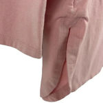 J.Jill  Luxe Supima Tunic Top XS Pink Solid Drop Shoulder Boat Neck Tee Womens Photo 5