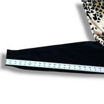 Reference Point Petites Leopard Button Down Cardigan Sweater Sz M/L BLack Brown Photo 4