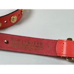 The Limited Vintage Statement Womens Belt  Lions Pink Coral Large Gold Tone Photo 9