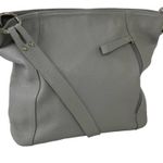 Genuine Leather Borse in Pelle Made in Italy Shoulder Bag Gray Photo 15