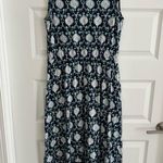 Talbots Sleeveless Maxi Dress Blue Multi Size S Photo 6