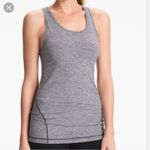Zella  Gray Tech Stripe Racerback Long Line Athletic Tank Top M Photo 6