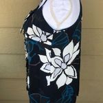 Red Valentino  Floral 100% Silk Top Size 4 Photo 3