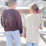 Reinvent Hustle Culture crewneck sweater Brown Size M Photo 7