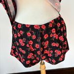Sweet Brand Red & Black Floral Pajama Set Photo 3