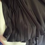 Calvin Klein Classic Black Dress with semi sheer pleated short sleeves Size 8 Photo 5