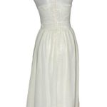 DEE KELLER Filmy Ivory Dress Cocktail Evening Gown Midi Maxi Sleeveless Size 8 Photo 1