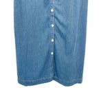 Petal and Pup Bettie Midi Dress Blue Denim Button Down Size Large Cottagecore Photo 8