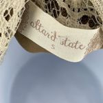 Altar'd State Cowl Neck Lace and Ruffle Accent Long Sleeve Sweater Dress Small Photo 5