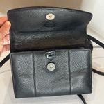 Brighton Black Leather Crossbody Shoulder Bag Heart Lock Woven with Wallet Photo 4