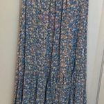 Mossimo Supply Co Blue Floral Adjustable String Tank Top Photo 0