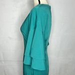 Lavish Lice Lavish Alice Size 6 Teal Deep V-Neck Butterfly Sleeve Sheath Dress NWT Lined Photo 5