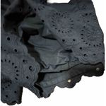 Ann Taylor  Loft Navy Eyelet Fully Lined Flat Front Shorts‎ Scalloped Hem SZ S Photo 4