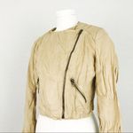 Forever 21 NWOT Cropped Faux Suede Moto Jacket | Size S Photo 3