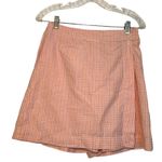 Vintage Club Classic Orange Pink‎ Wrap Skort womens 10 Summer Preppy School Photo 0