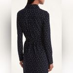 Brooks Brothers  Womens Star Print Shirt Dress Button Down Navy White Sz … Photo 1