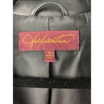 Halston Womens Black Leather Jacket Size S Photo 3