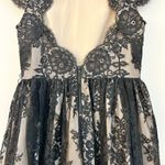 Alice + Olivia Jayna Lace Open Back Dress in Black Photo 12