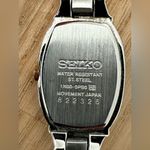 Seiko Diamond Vintage Ladies Watch Black Dial Diamond Marker Stainless Bracelet Photo 9