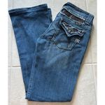 Miss Me Jeans Women 39 Medium Wash Denim Low Rise Boot Bling Embellished Y2K Photo 1