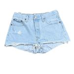 Levi's Levi’s 501 High Rise Button Fly Cutoff Jean Shorts Light Wash Size 29 Coastal Photo 1