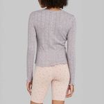 Wild Fable Gray Long Sleeve Henley, NWT, M Photo 1