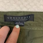 Sanctuary  green pant sz s cargo bootcut baggie grunge streetwear casual *flaws Photo 11