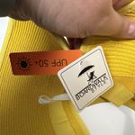 Boardwalk Style Women’s Sun Visor Wide Brim Yellow Woven Adjustable 50 UPF NWT Photo 4
