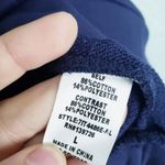 Revolve Honey Punch Navy And White Stripe Snap Sleeve Sweater Photo 4