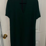 ZARA Emerald Green Choker Dress Size M Photo 0