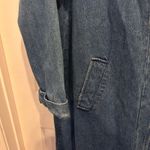 BFA Classics Womens Denim Maxi Trenchcoat XL Y2K Long Duster Button Pockets Blue Photo 2
