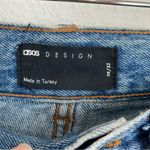 ASOS light blue high rise balloon jeans with raw hem, size 28 / 6 Photo 3