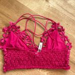 Free People Pink Crotchette Bralette Photo 1