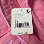 Free People Ragged the Priest Back Slash Pink Mom Jeans Size 28 Photo 13